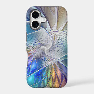Floral Fantasy, Colourful Abstract Fractal Flower