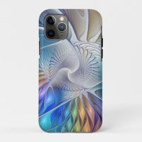 Floral Fantasy, Colourful Abstract Fractal Flower