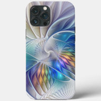 Floral Fantasy, Colourful Abstract Fractal Flower