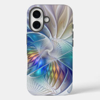 Floral Fantasy, Colourful Abstract Fractal Flower
