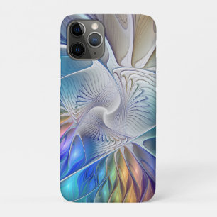 Floral Fantasy, Colourful Abstract Fractal Flower iPhone 11 Pro Case