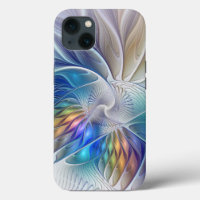 Floral Fantasy, Colourful Abstract Fractal Flower