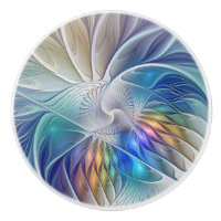 Floral Fantasy, Colourful Abstract Fractal Flower