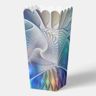 Floral Fantasy, Colourful Abstract Fractal Flower Favour Box