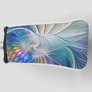 Floral Fantasy, Colourful Abstract Fractal Flower Golf Head Cover