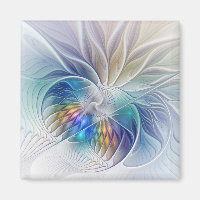 Floral Fantasy, Colourful Abstract Fractal Flower