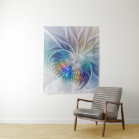 Floral Fantasy, Colourful Abstract Fractal Flower