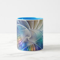 Floral Fantasy, Colourful Abstract Fractal Flower