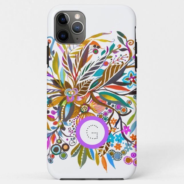 Floral Fantasy Customisable Case-Mate iPhone Case (Back)