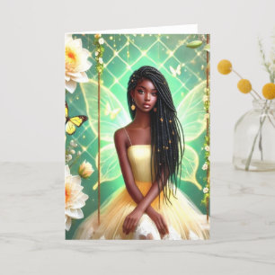 Floral Fantasy: Exquisite Greeting Card 