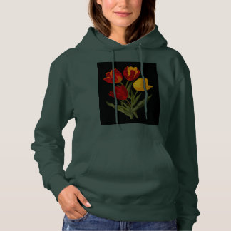 Floral Fantasy Girls' T-Shirt Hoodie