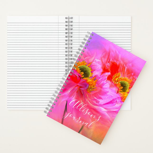 Floral fantasy personalised journal (Inside)
