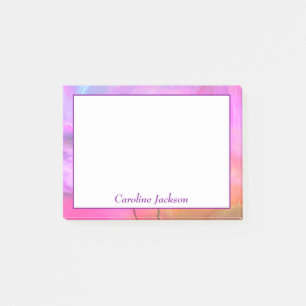 Floral fantasy personalised post-it notes