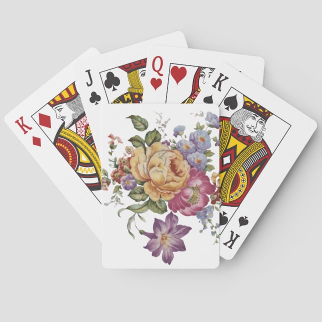 Floral Fantasy  Playing Cards (Back)