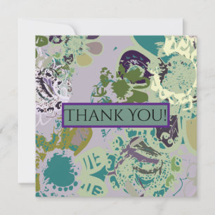 Floral Fantasy Thankyou card