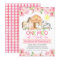 Floral Farm Animals Birthday Invitations