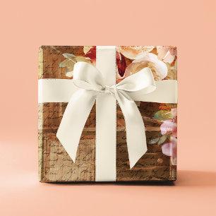 Floral Farmhouse Rustic Barn Wrapping Paper