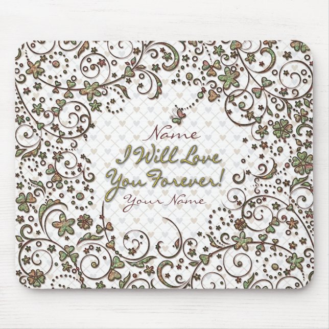 Floral Fashion 11 Mousepad (Front)