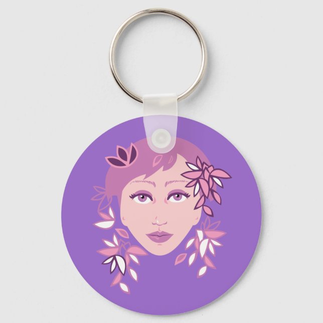 Floral Fashion Key Ring (Front)