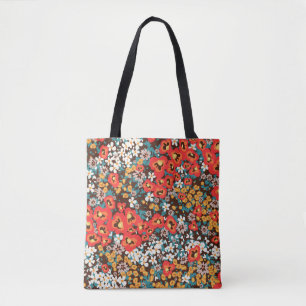Floral Fashion: Spring Dress Print. Tote Bag