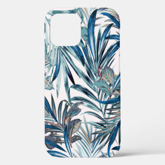 Floral fashion tropical vintage pattern with palm iPhone 12 case