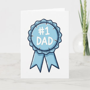 Floral Fathers Day Award Card