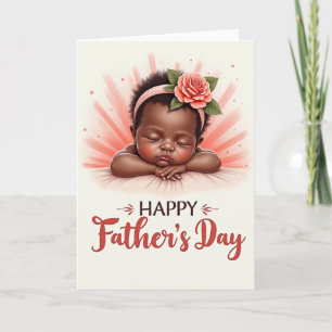 Floral Fathers Day Baby Card