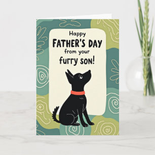 Floral Fathers Day Pet Card
