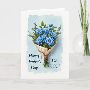 Floral Fathers Day Wishes Card
