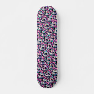 Floral Feline Dia de los Muertos Skateboard