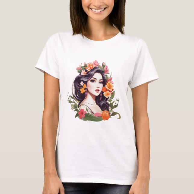 Floral Feminine Essence T-Shirt (Front)