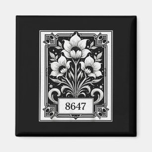 Floral Feminist 8647 Anti-trump Human Rights Funny Magnet