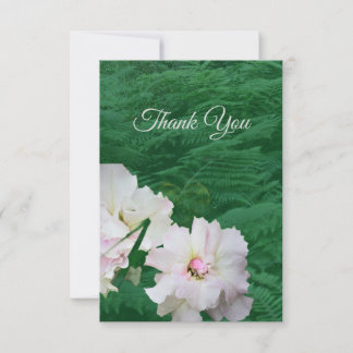 Floral Fern and Gardenia Thank You Card