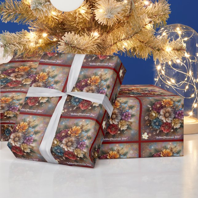 "Floral Festivities" Wrapping Paper (Holidays)