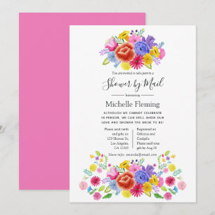 Floral Fiesta Bridal or Baby Shower by Mail Invitation