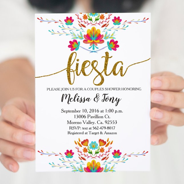 Floral Fiesta Couples Shower Invitation (Creator Uploaded)