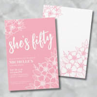 Floral Fifty 50th Birthday Party