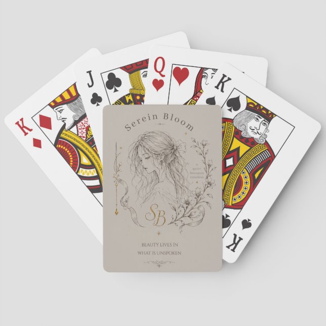 Floral Figures Playing Cards (Back)