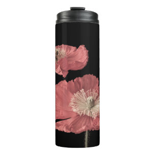 Floral fine art still life pastel colour macro of thermal tumbler