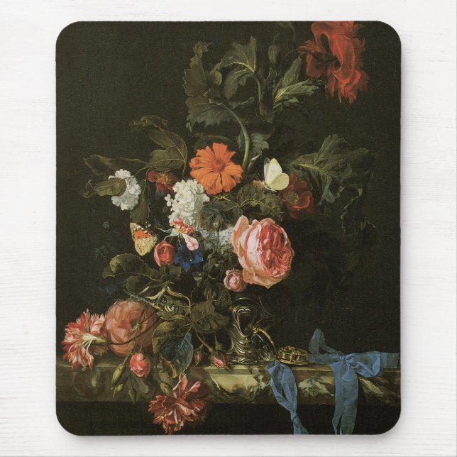 Floral Fine Art with Roses Mouse Mat (Front)