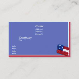 Floral Flag Business Card