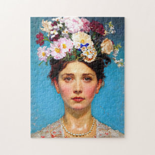 "Floral Flair" Ruth - Art & Floral Society Jigsaw Puzzle