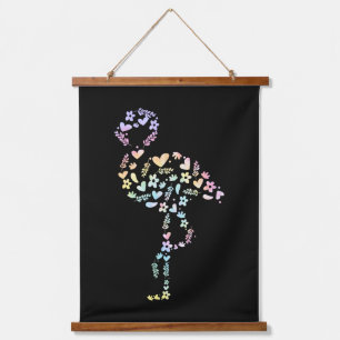 Floral Flamingo Cute Animal Aesthetic Lover Gift Hanging Tapestry