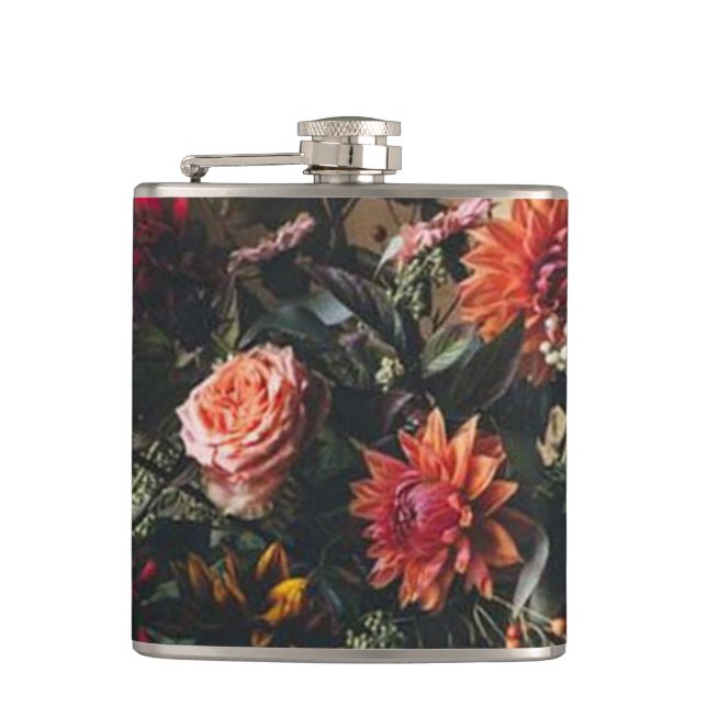 Floral Flask - Customise! (Front)