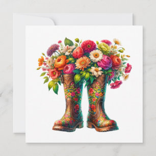 Floral Flat Note Card and Art to Frame