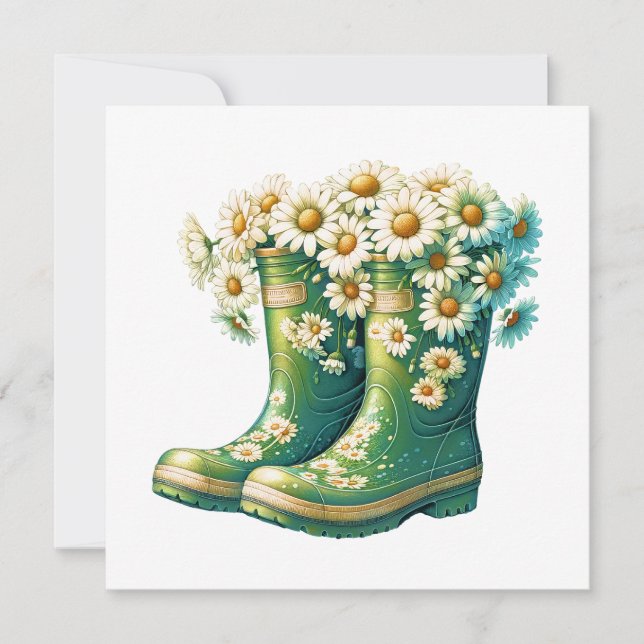 Floral Flat Note Card and Art to Frame (Front)