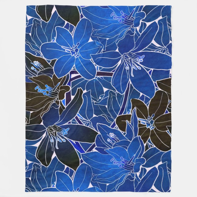 Floral Fleece Blanket (Front)