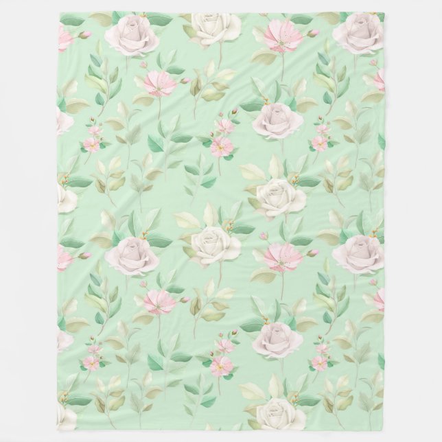 Floral Fleece Blanket (Front)