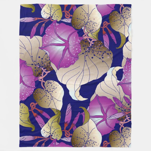 Floral Fleece Blanket (Front)