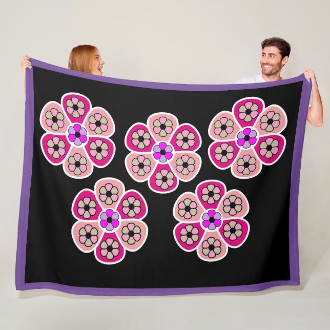Floral Fleece Blanket (In Situ)